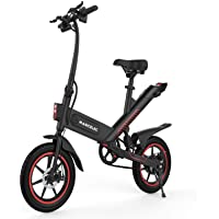 Freego Bicicleta eléctrica Plegable- Bicicleta eléctrica Motor de 350 W para Adultos- Neumáticos de 14 Pulgadas…